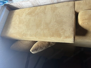 Gelbes Sofa zu verkaufen  Bild 4