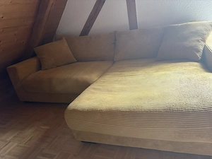 Gelbes Sofa zu verkaufen  Bild 2