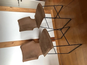 Barstühle in echt Leder Keniabraun  Bild 2