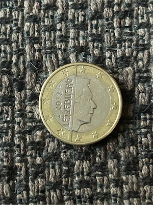 1 Euro Umlaufmünze Luxemburg 2013