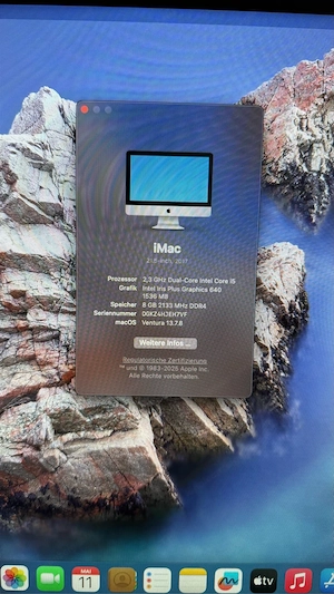 iMac 21.5, 2017 inkl. Keyboard und Magic Maus Bild 3