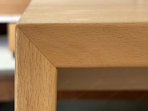 hochwertiger, großer Schreibtisch aus Buche massiv Bild 10