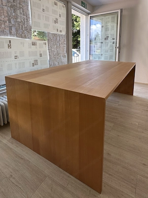 hochwertiger, großer Schreibtisch aus Buche massiv Bild 5