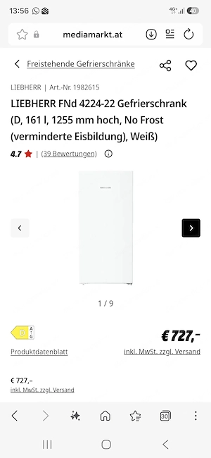 Gefrierschrank Liebherr