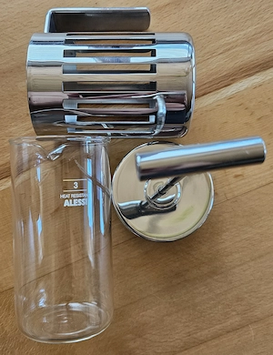 Alessi Espressokocher Edelstahl 18 10   3 Tassen   sehr guter Zustand Bild 3