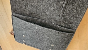 Hochwertige Filz-Laptoptasche   Umhängetasche   wie neu! Bild 2