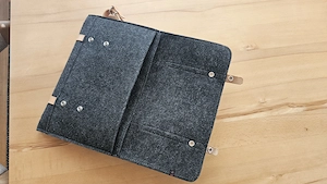 Hochwertige Filz-Laptoptasche   Umhängetasche   wie neu! Bild 3