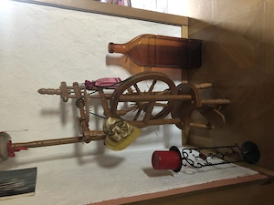 Spinnrad handgemacht funktionsfähig Bild 2