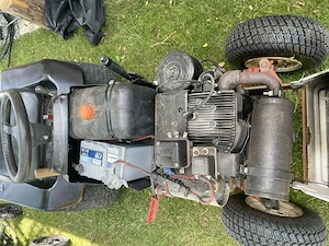 Oldtimer Rasenmähertraktor Simplicity  Bild 5