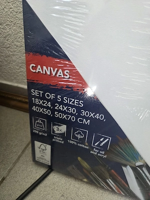 Leinwand-Set (5 Stück, verschiedene Größen) Bild 3
