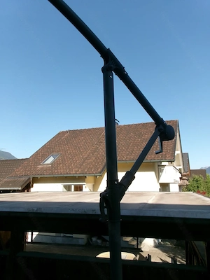 Ampelsonnenschirm + Ständer + Platten Bild 3