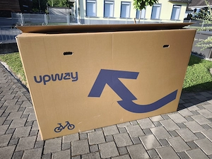 Fahrradkarton Versandkarton Rad zu verschenken 190 x 120 x 24 cm