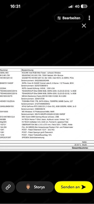 Gaming Pc i5 10400f rtx 3050 Bild 3