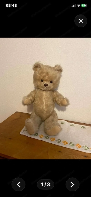 Teddybaer alt zu verkaufen  Bild 3
