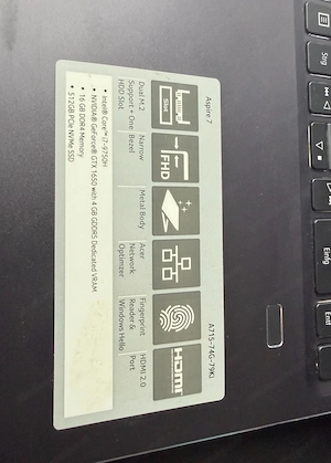 Acer Aspire 7 Gaming Notebook   Leistungsstark & einsatzbereit  Bild 3