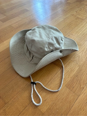 Outdoor-  Safarihut mit Kinnband - Beige - ideal für Wandern, Reisen & Angeln Bild 2