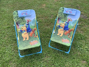 Kinderliegestühle - Winnie Pooh - verstellbar