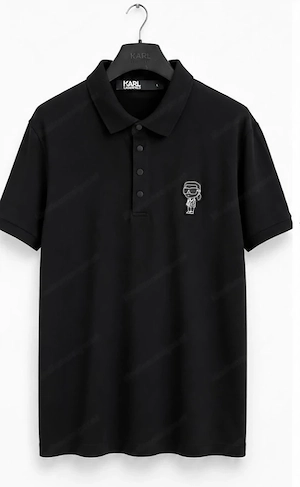 Schwarzes Herren Polo Shirt von Karl Lageefeld