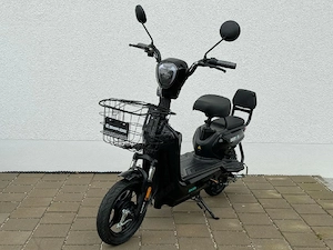 Electro Scooter E-Roller mit Straßenzulassung 25km h 48V 2-Sitzer 14"