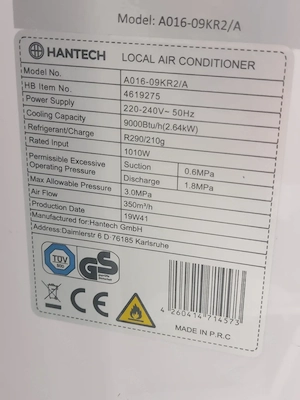 mobile Klimaanlage Hantech Bild 3