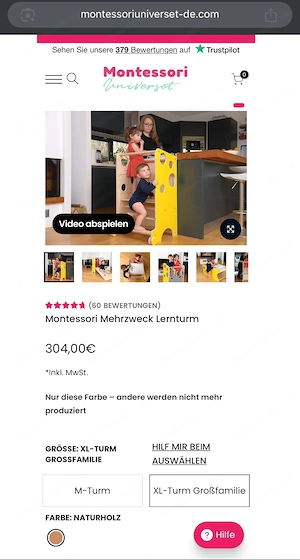 Lernturm XL Montessori Bild 4