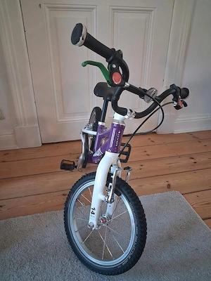 Woom 2 Kinderfahrrad 14 Zoll in Lila  Bild 2