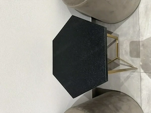 Beistelltisch Marmorplatte schwarz Bild 2