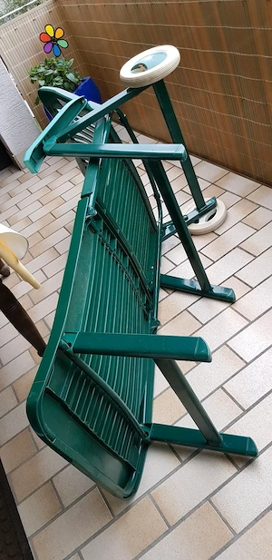ACAMP hochwertige stabile Rollliege   Liegestuhl Bild 3