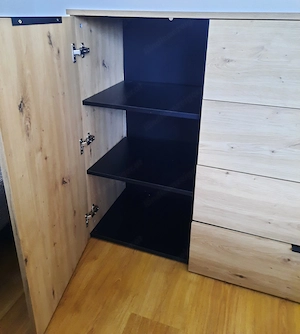 Kommode mit 1 Tür und 4 Laden Bild 3