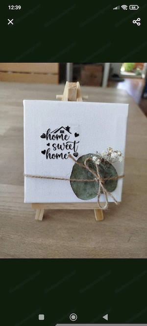 Deko kleine Staffeleien mit verschiedenen Sprüchen  Bild 3