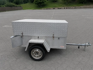 Stabiler Einachsanhänger W 750 mit hoher Aluminium-Haube - wenig benutzt - Pickerl bis 04 2027 Bild 4