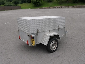 Stabiler Einachsanhänger W 750 mit hoher Aluminium-Haube - wenig benutzt - Pickerl bis 04 2027 Bild 5