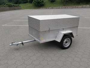 Stabiler Einachsanhänger W 750 mit hoher Aluminium-Haube - wenig benutzt - Pickerl bis 04 2027 Bild 6