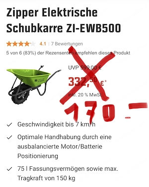 Elektrische Schubkarre