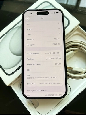 iPhone 15 schwarz Bild 5