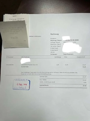 Lackstift original MINI   BMW Thunder Grey met. *NEU* Bild 4