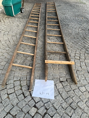 3 lange Holzleitern u. ein Häcksler günstig abzugeben Bild 2