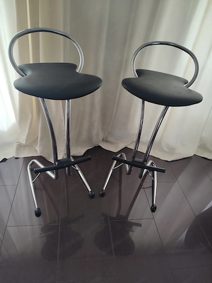 Barhocker  verchromt