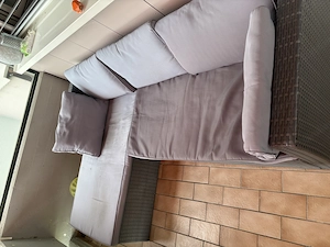 Rattan Ecksofa Balkon Bild 2