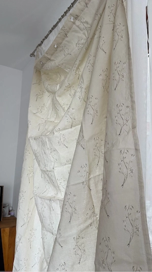 Zara Home Duschvorhang mit Blumenprint   200 x 180 cm (wie neu!) Bild 2