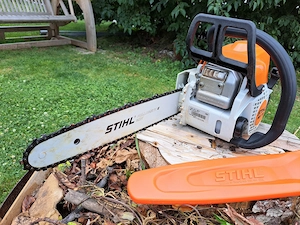 STIHL MS 170 2-MIX Motorsäge - 35 cm - wenig benutzt inkl. Zubehör Bild 3