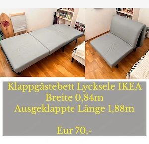 IKEA Gästebett Couch Bild 3