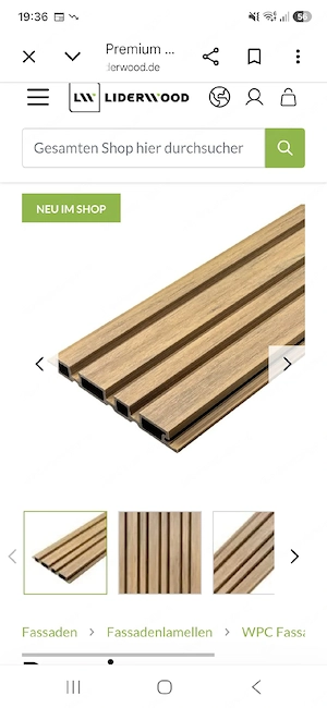 Fassadenpanelle WPC der Firma Liderwood - Hochwertiges Premium-WPC-Panelle Bild 3