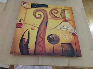 4 bilder mit bunten mustern Bild 3