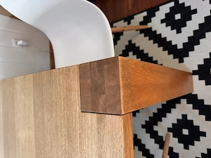 Massivholz-Tisch Eiche + Sitzbank + Hocker, 180 x 90 cm, vom Tischler gemacht Bild 4