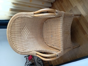 Rattanstühle 4 stück +1 Rattansessel Bild 2