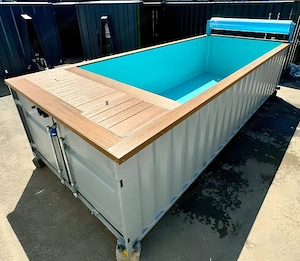 20ft Portable Container Swimming Pool | Caribbean Blue Outdoor Swimming Pool Bild 4