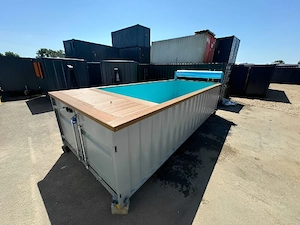 20ft Portable Container Swimming Pool | Caribbean Blue Outdoor Swimming Pool Bild 2