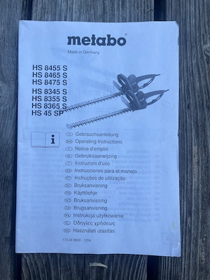 Heckenschere Metabo 8S365 Bild 5
