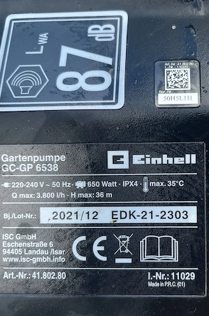 Gartenpumpe zu verkaufen Bild 4